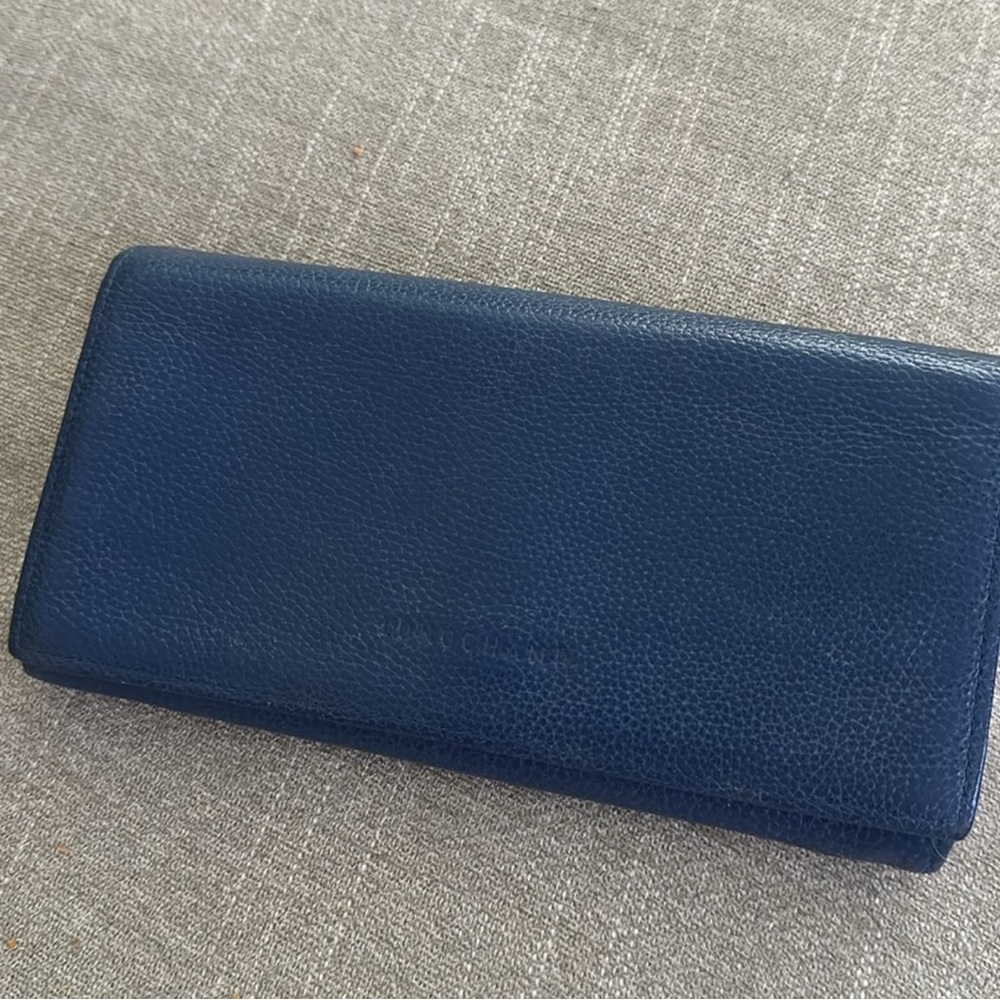 Longchamp Blue Leather Wallet - Picture 2 of 6